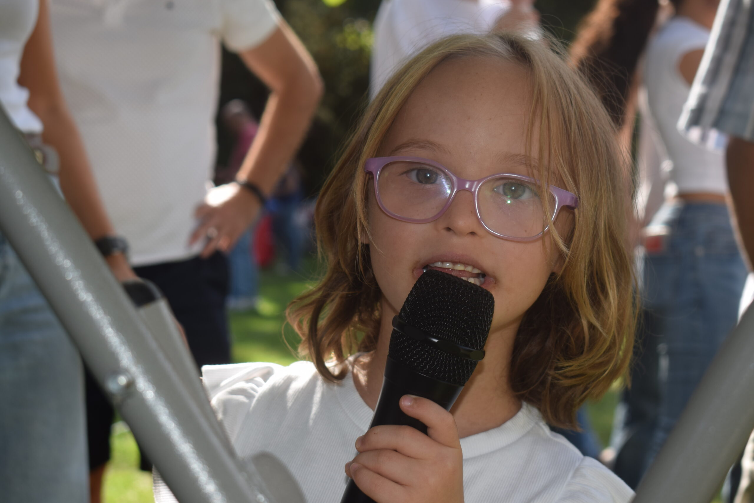 Karaoke durante el Encuentro de Familias de la Fundación Jérôme Lejeune
